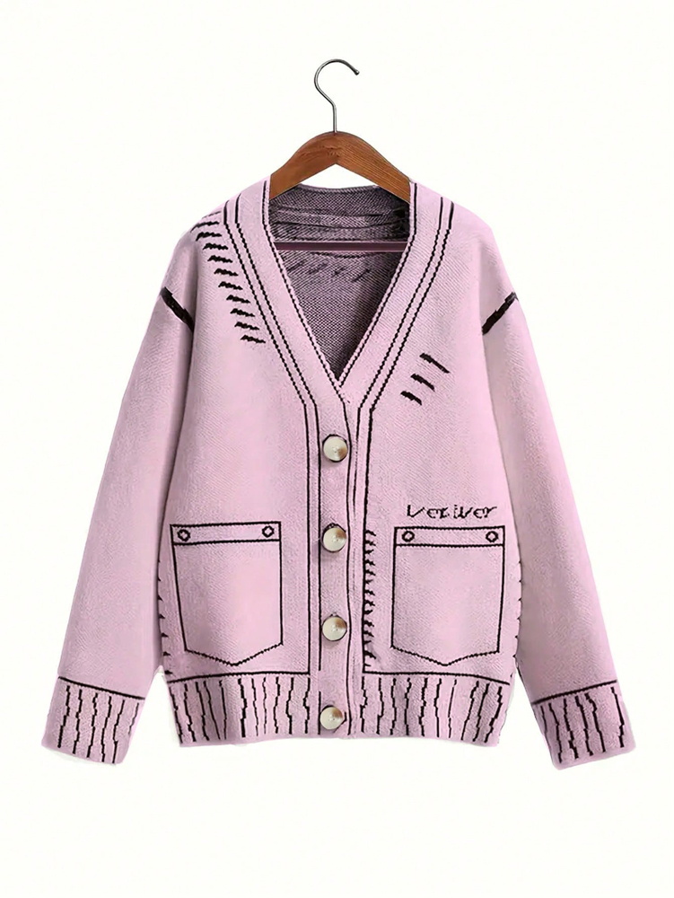 Winter Clothing Online - حجم كبير المرأة زر متابعة سترة