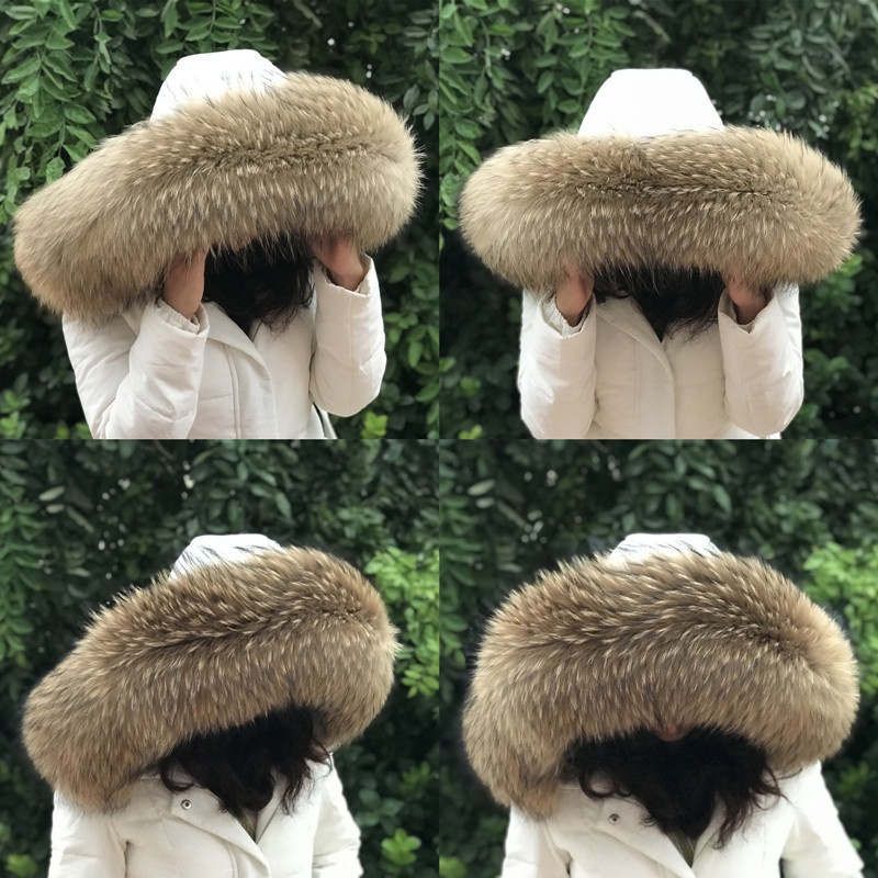 Winter Clothing Online - الفراء طوق المرأة الشتاء الطبيعية الراكون