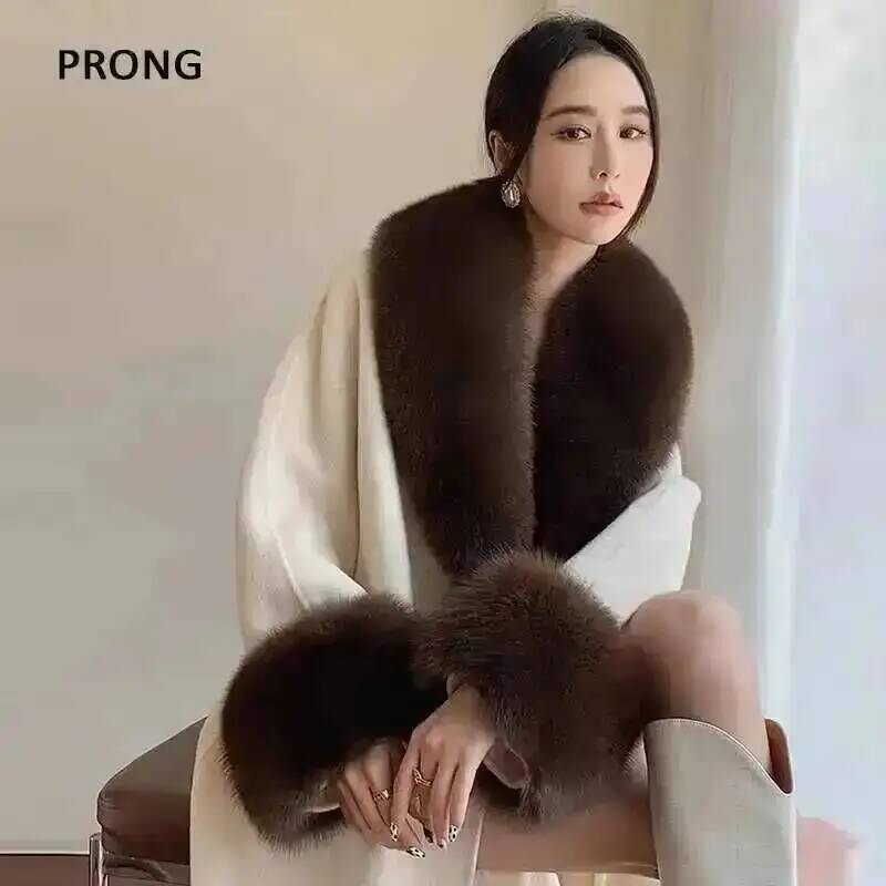 Winter Clothing Online - الثعلب الفراء طوق معطف الشتاء و