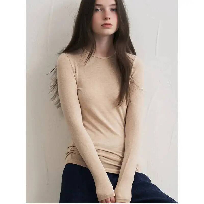 Winter Clothing Layers - بلوزة نسائية من مزيج الكشمير بأكمام