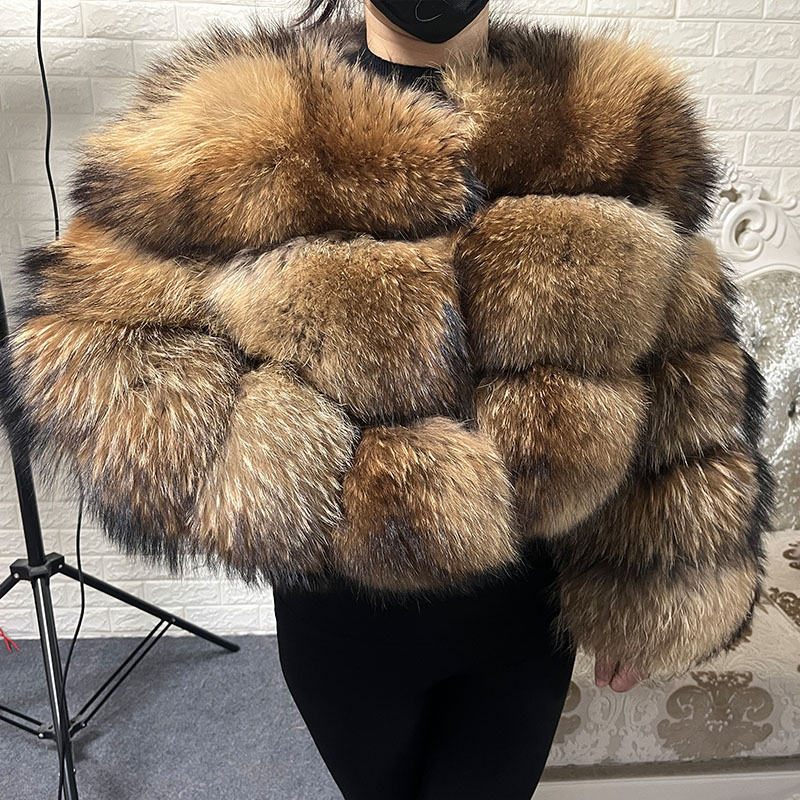حجم كبير بلايز البني الفراء Ma - مراجعة Winter Clothing Online وسعره