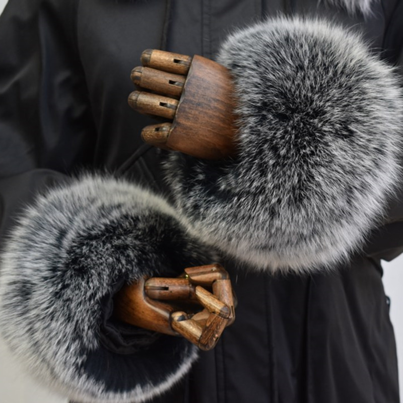 الثعلب الفراء الأصفاد للنساء ك - مراجعة Winter Clothing Online وسعره