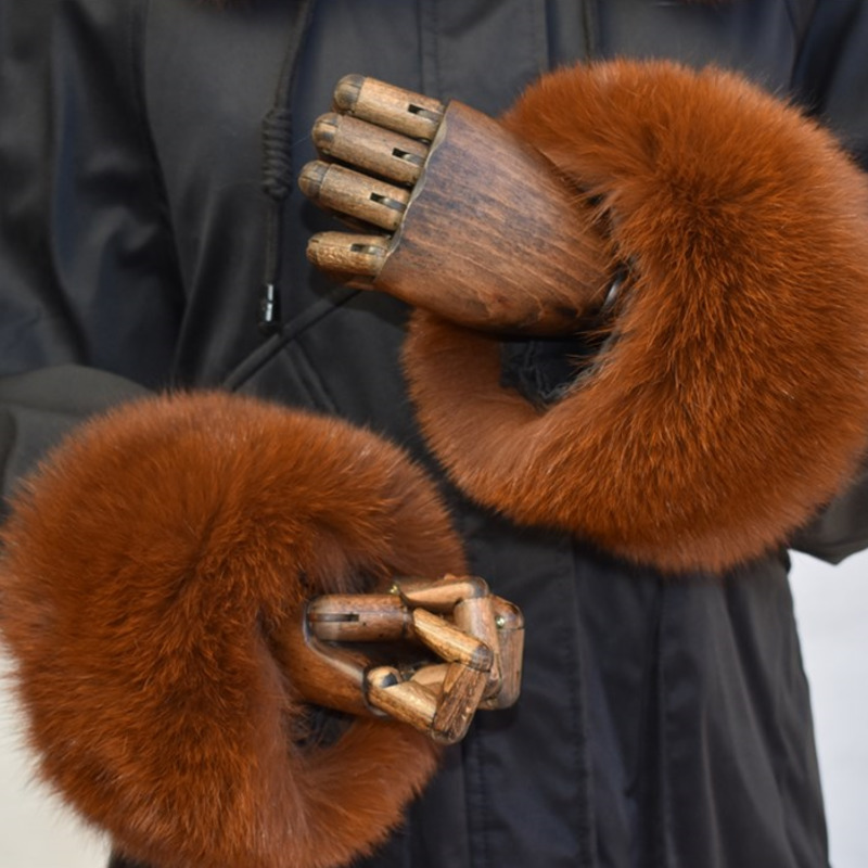 الثعلب الفراء الأصفاد للنساء ك - مراجعة Winter Clothing Online وسعره