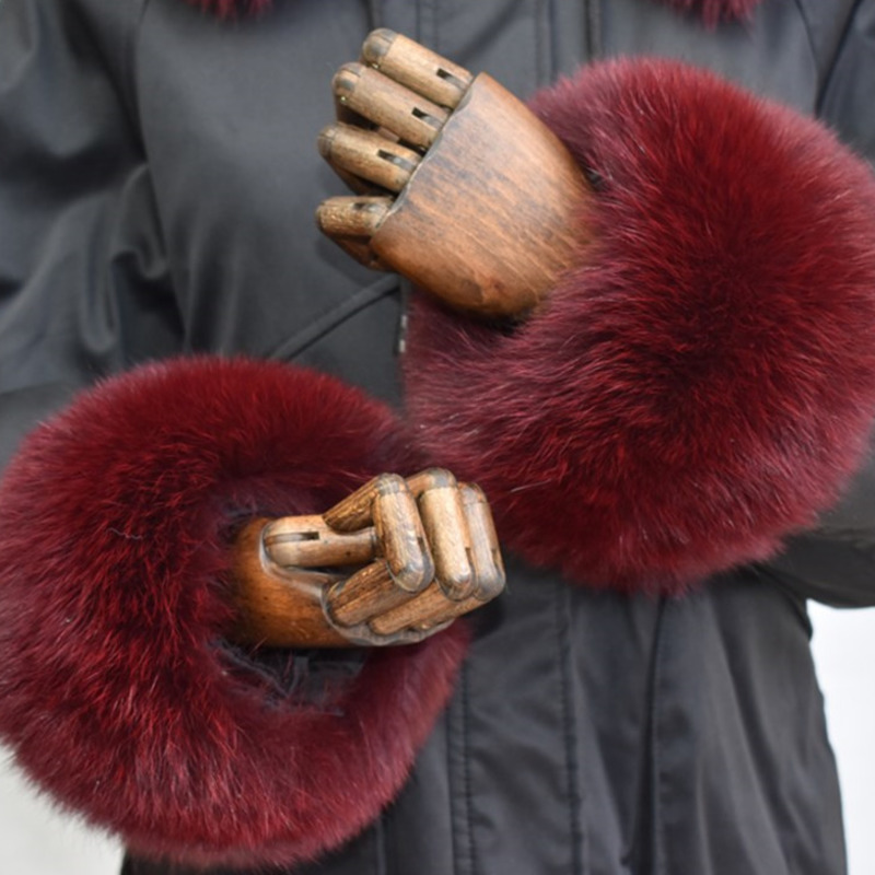 الثعلب الفراء الأصفاد للنساء ك - مراجعة Winter Clothing Online وسعره