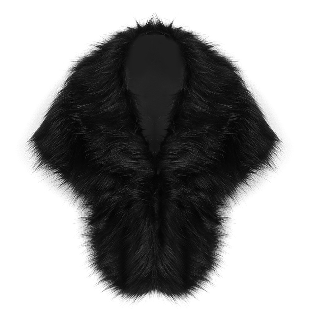 شال طويل من الفرو الصناعي بلون - مراجعة Winter Clothing Online وسعره