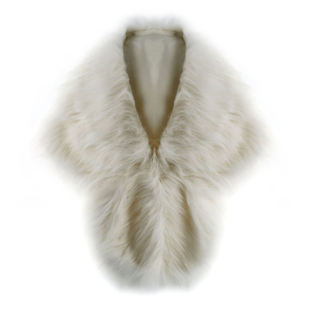 شال طويل من الفرو الصناعي بلون - مراجعة Winter Clothing Online وسعره