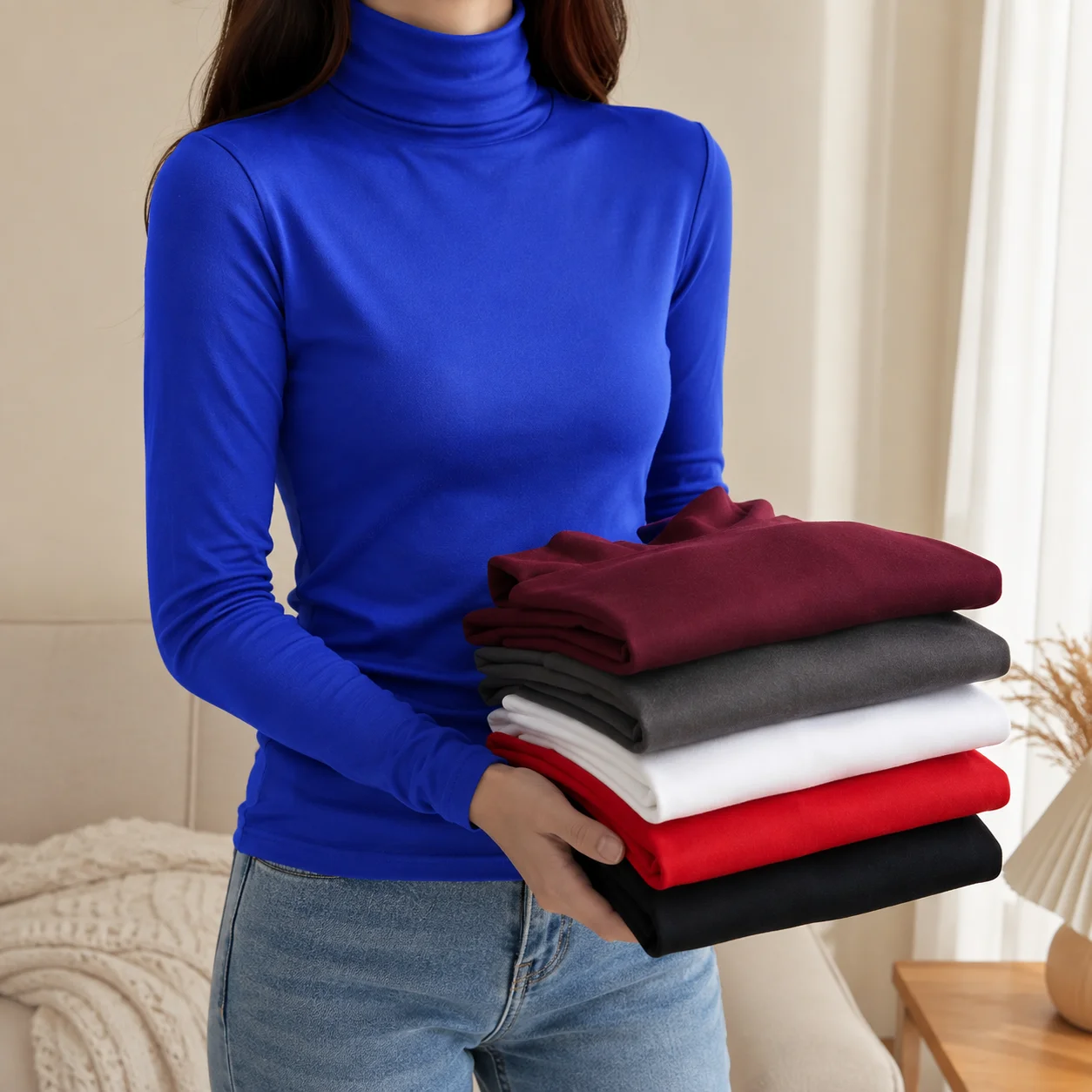 قميص نسائي حراري برقبة عالية ل - مراجعة Winter Clothing Layers وسعره