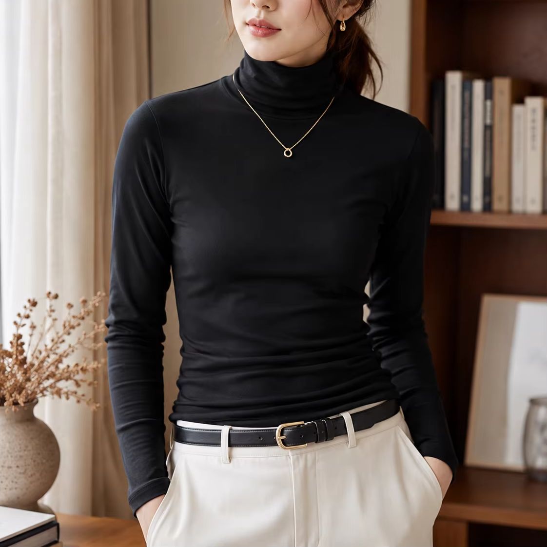 قميص نسائي حراري برقبة عالية ل - مراجعة Winter Clothing Layers وسعره